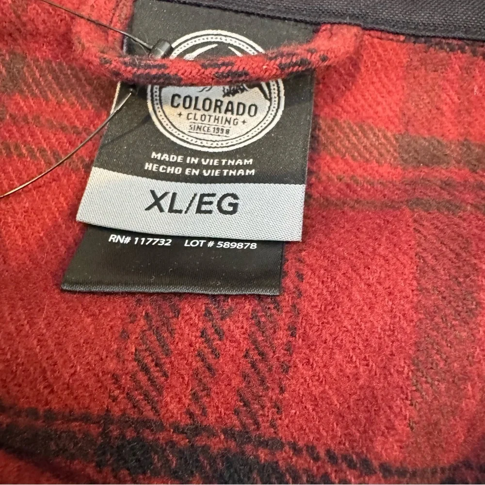 Colorado Clothing Men’s Flannel Shirt Plaid Brushed Fabric Long Sleeve Button-Up